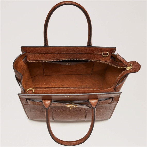 Mulberry Small Zipped Bayswater Two Tone Oak